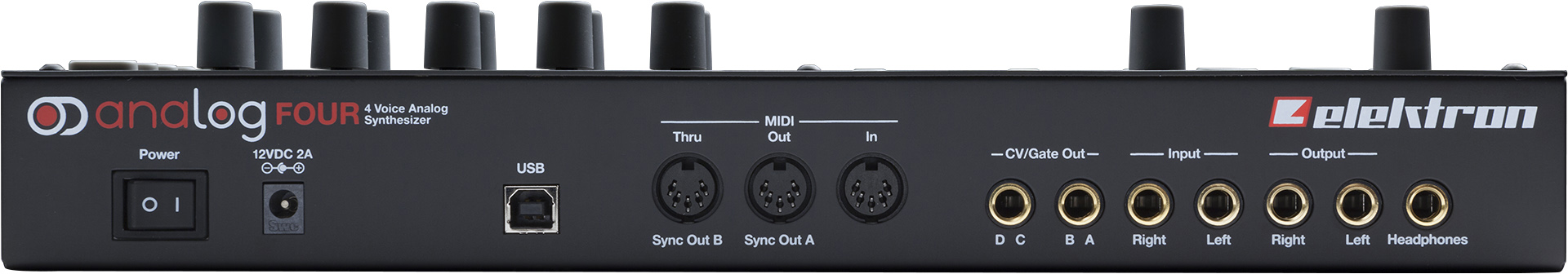 vista trasera elektron analog four mk1