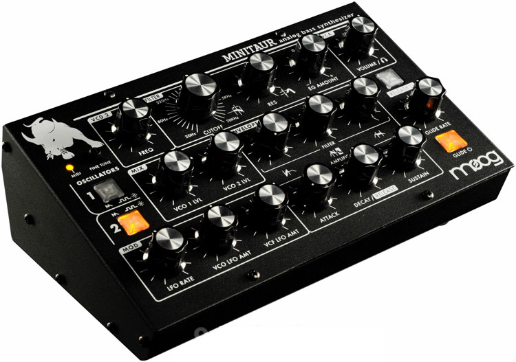 vista diagonal del moog minitaur